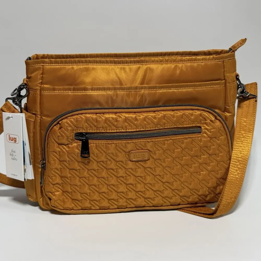 Lug Shimmy SE RFID Crossbody Bag Purse Amber Yellow Gold Mustard 10